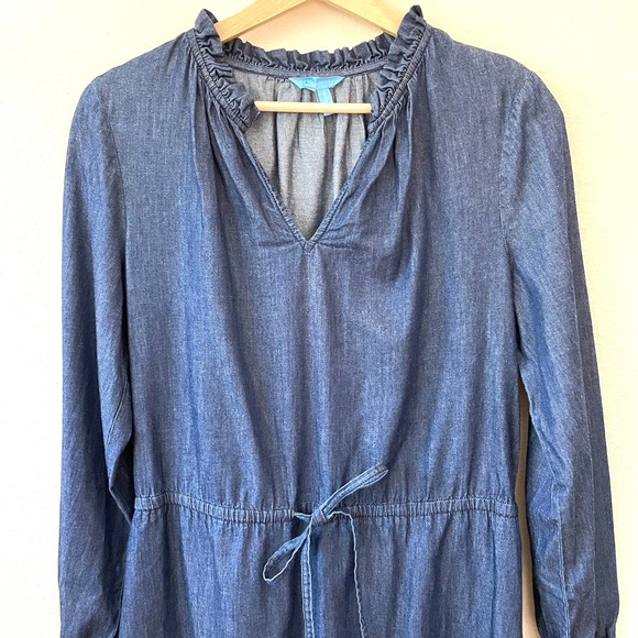 Draper James Chambray Popover Dress - Picture 7 of 10